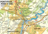 Monmouth and Brecon Canal map extract image